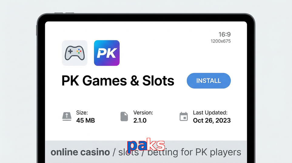 Game list for Paks gameapk section