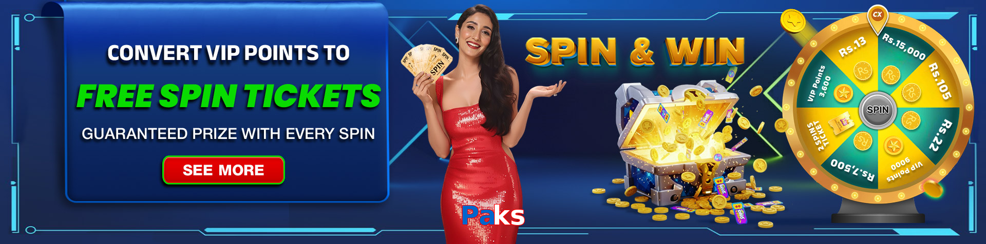 Main screen of Paks pk page for PK players